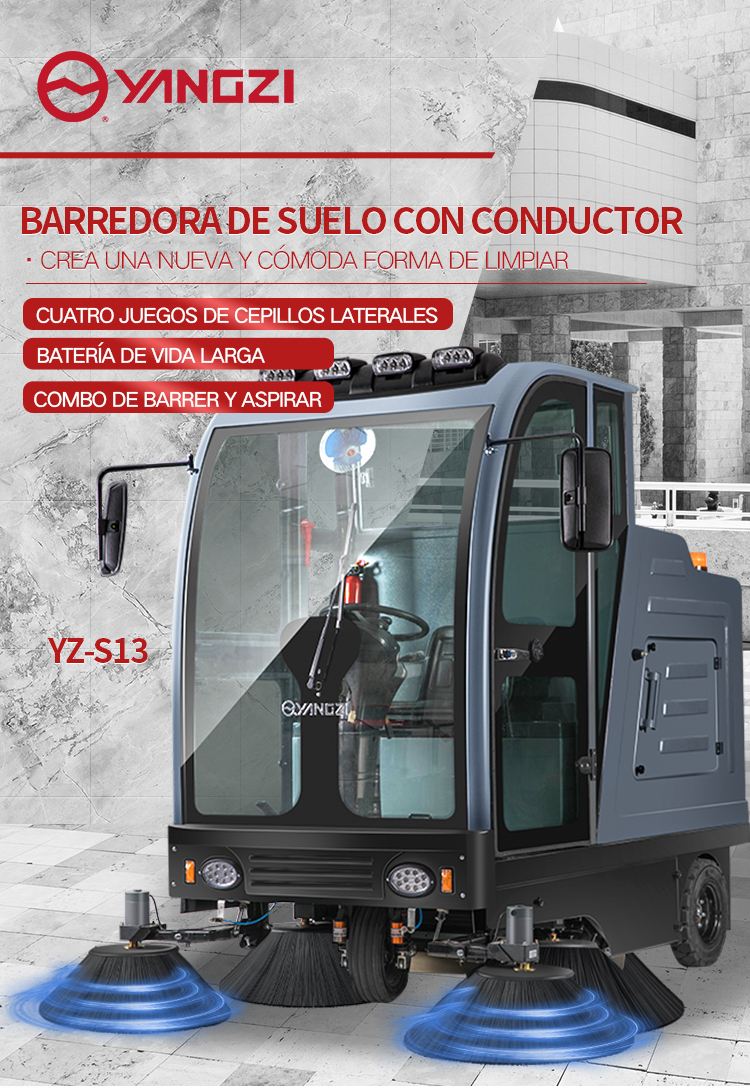 Yangzi S13 Barredora de suelo industrial con conductor(图1)