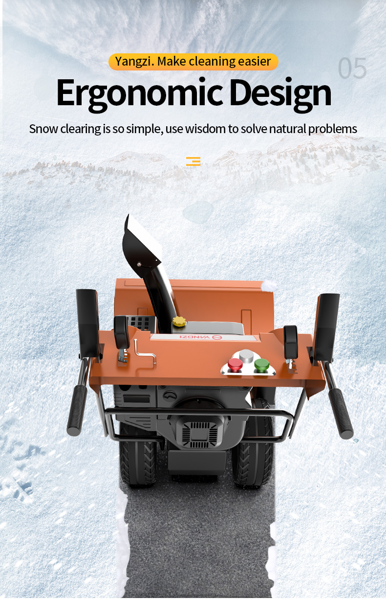 Yangzi SXJ001 Walk Behind Hand Held Snow Thrower Snow Blower Machine(8)