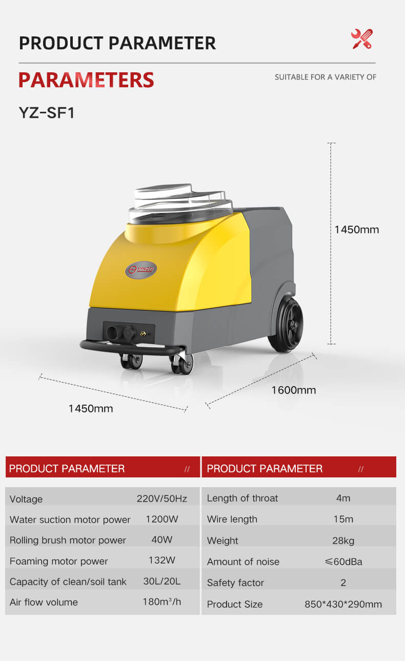 Yangzi SF1 Sofa Carpet Cleaning Machine(图18)