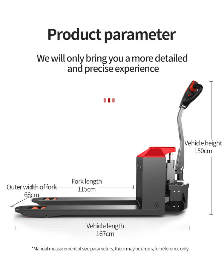 Electric Lifting Hydraulic Forklift Hand Pallet Truck Jack