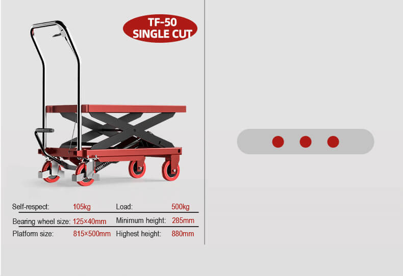 Hand Hydraulic Lifting Tables Platform Truck