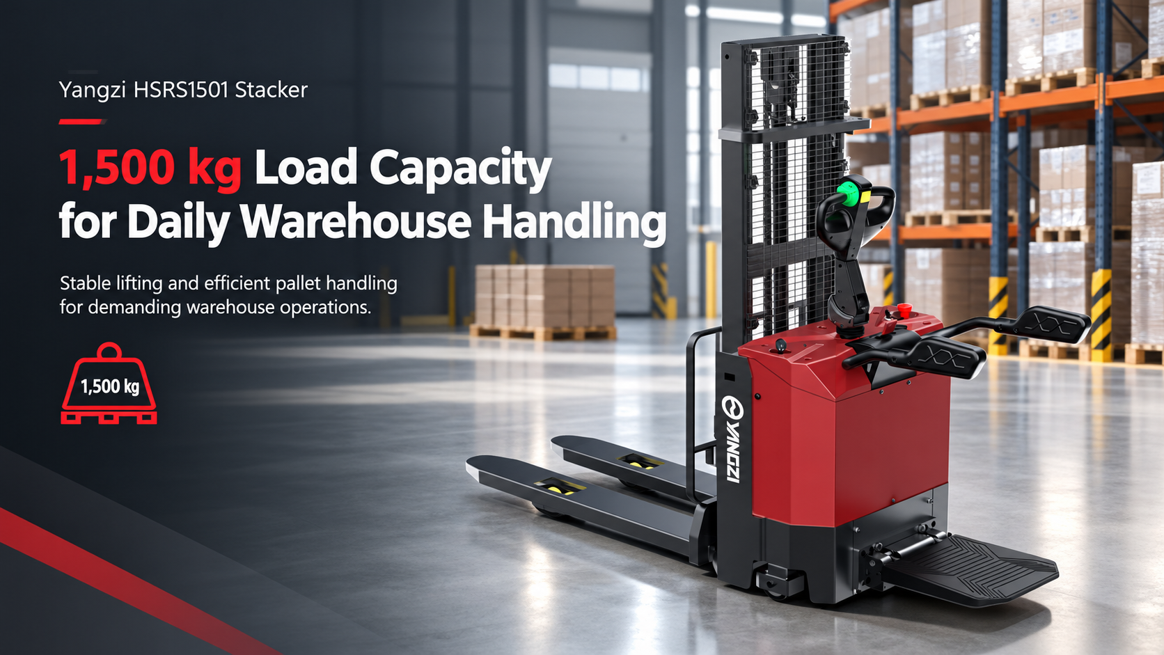 Yangzi HSRS1501 Stand-on Electric Stacker(图3) 企业微信截图_17906666391937.png