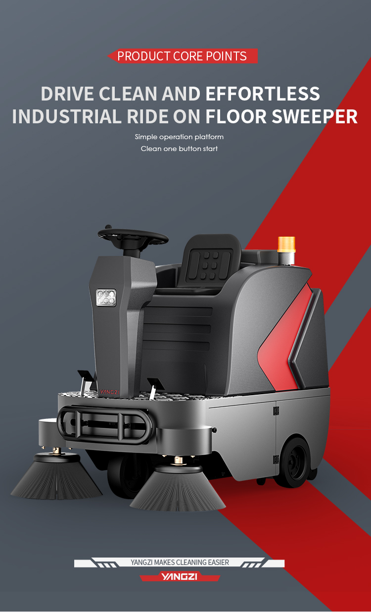 Yangzi GS1 Small Ride On Commercial Floor Sweeper(1)