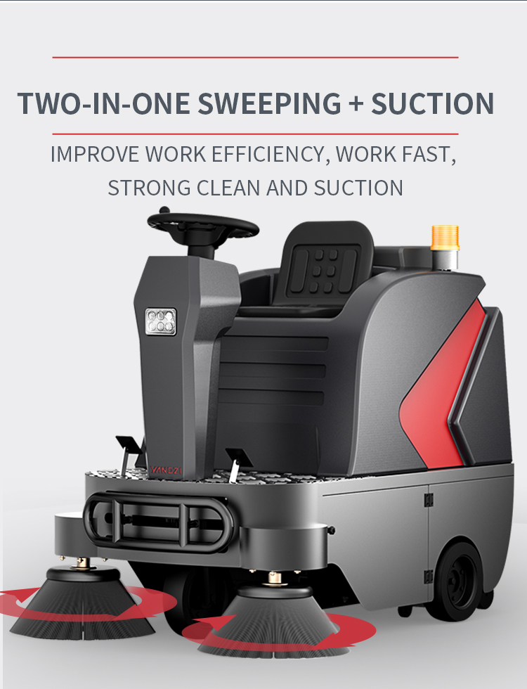Yangzi GS1 Small Ride On Commercial Floor Sweeper(13)