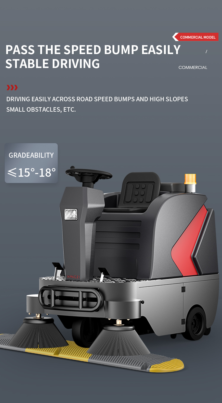 Yangzi GS1 Small Ride On Commercial Floor Sweeper(20)